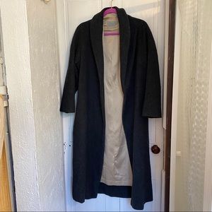 Elizabeth Suzann Charcoal Wool Trench